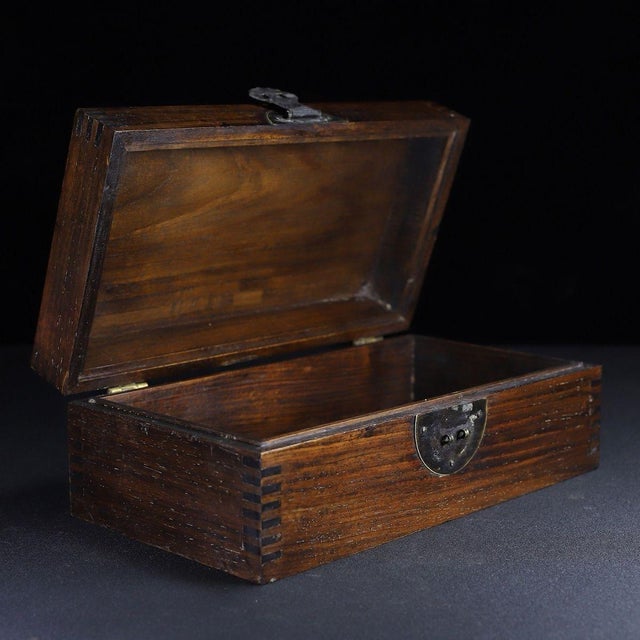 Traditional Vintage Rosewood Carved Dragon Treasure Box / Keepsake Box For Sale - Image 3 of 10