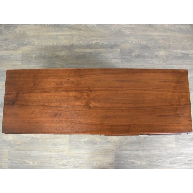 1960s Refinished 52” Walnut Credenza by Founders For Sale - Image 5 of 9