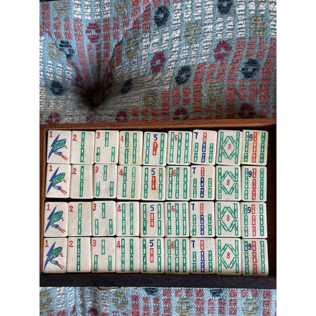Antique Mah Jong Box With All Original Pieces For Sale In Providence - Image 6 of 8