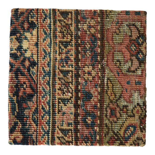 Decorative Cork Board Antique Fereghan Rug Fragment Art For Sale