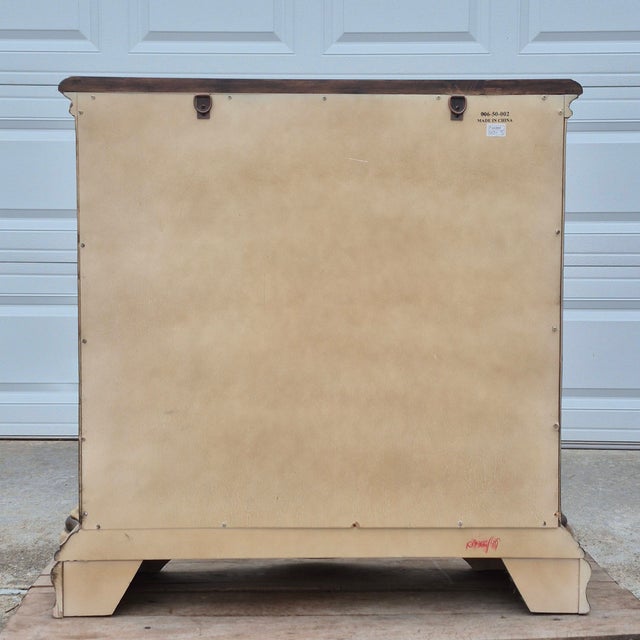 Late 20th Century Hooker Seven Seas Attributed French Country Small Cabinet Petite Sideboard Server Console Paint Decorated For Sale In Washington DC - Image 6 of 8