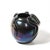 Mid-Century Hand-Blown Murano Iridescent & Black Glass Vase W/ Sculptural Detail For Sale - Image 11 of 14