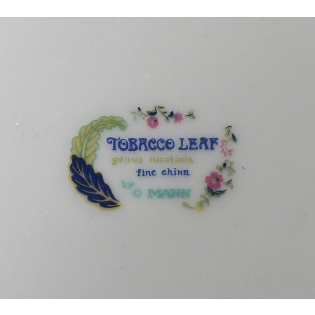 Vintage Chinoiserie Style Salad Plates Tobacco Leaf Seymour Mann - Set of 4 For Sale - Image 9 of 9