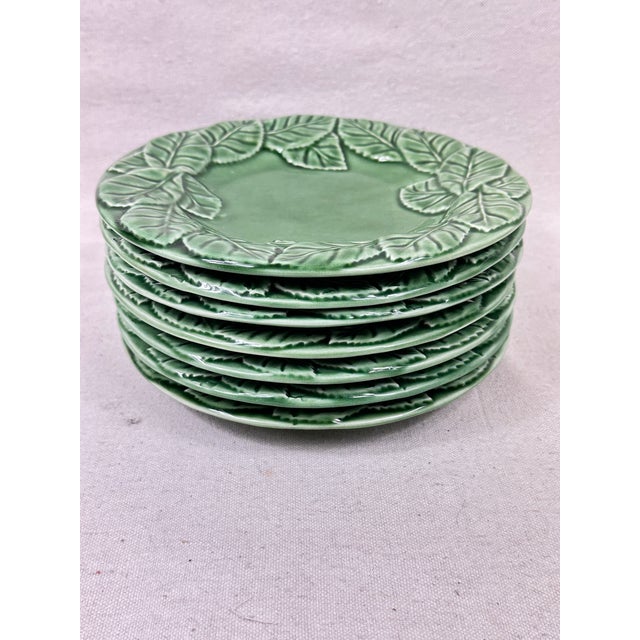 Vintage Bordallo Pinheiro Ivy Leaf Plates For Sale - Image 9 of 9