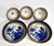 18th Century Chinese Export Tea Bowls & Underplate Collection for your consideration. Each tea bowl/cup measures approx. 3...
