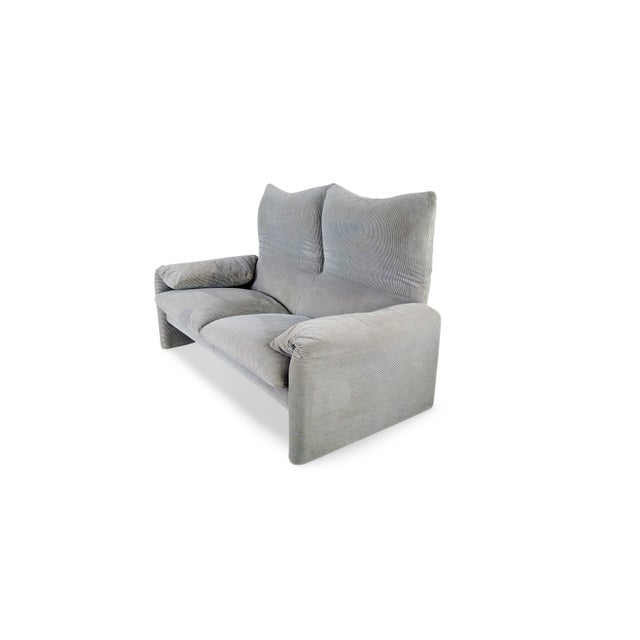 Textile Maralunga Two-Seater Sofa by Vico Magistretti for Cassina For Sale - Image 7 of 11