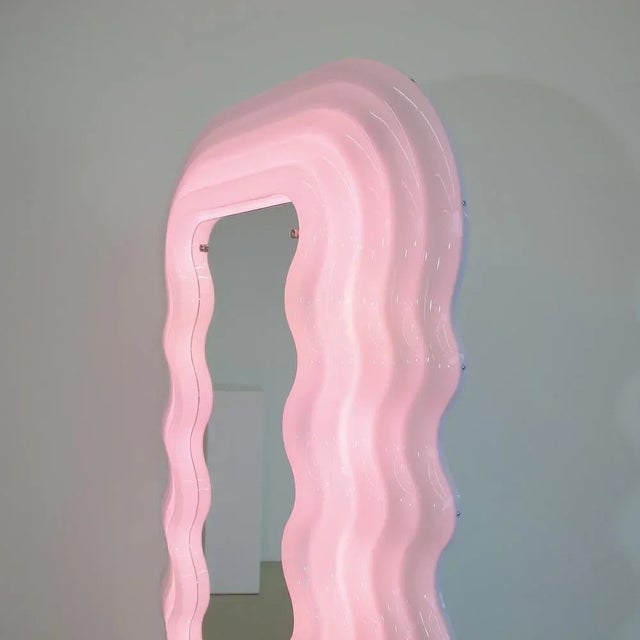 Poltronova Large Illuminated Floor Mirror by Ettore Sottsass for Poltronova, 1970s For Sale - Image 4 of 8