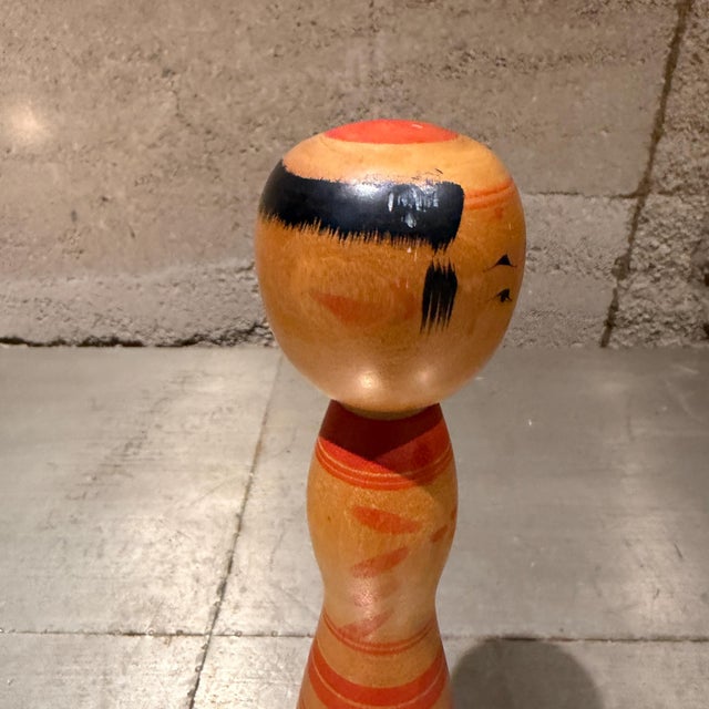 Traditional Japanese Kokeshi Doll Signed, Mid Century Modern Japan For Sale - Image 10 of 10