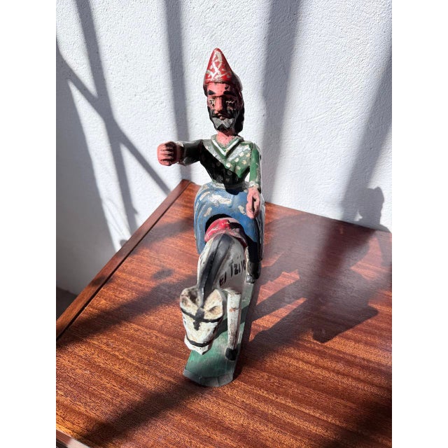 Folk Art Cheval Statuette, Guatemala, 1970s For Sale - Image 15 of 18