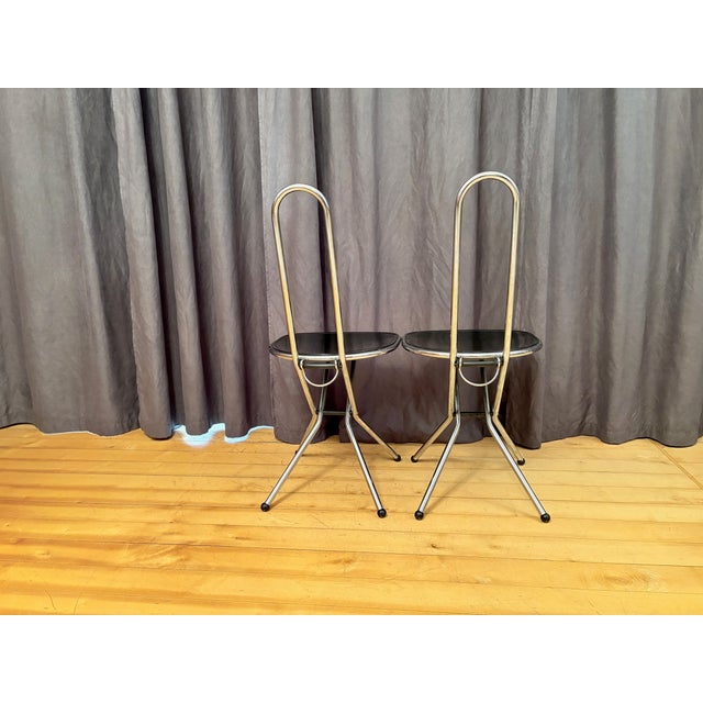 Black Vintage Chairs by Niels Gammelgaard for Ikea, 1980s, Set of 2 For Sale - Image 8 of 15