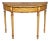Maitland Smith Attrib. Adams Satinwood Paint Decorated Demilune Console Table For Sale