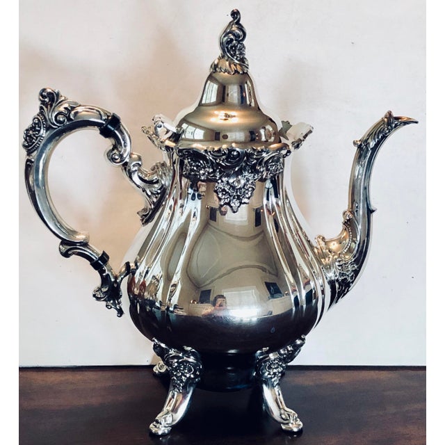 Wallace Grande Baroque Silver Coffee and Tea Set Chairish