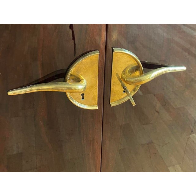 Brown Vintage Art Deco Bar Cabinet, 1930 For Sale - Image 8 of 15