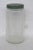 Hoosier Sellers Coffee Canister 1920s Clear Ribbed Glass Jar With Lid 4481b For Sale - Image 12 of 15