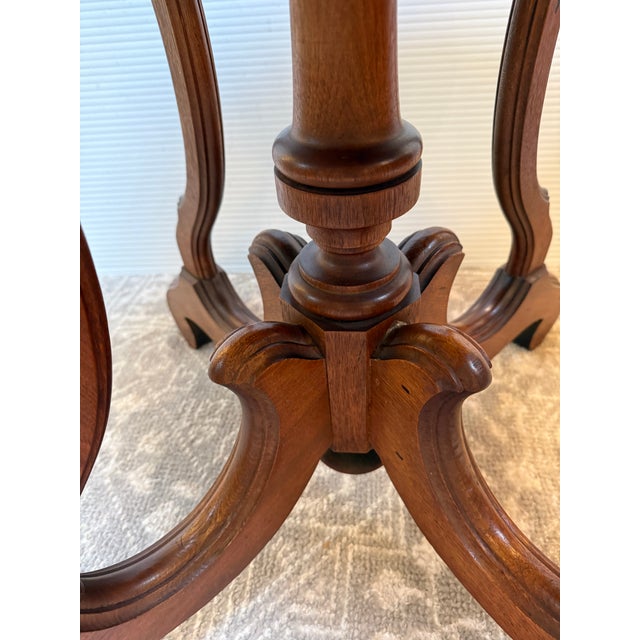 Antique Victorian Oval Parlor/Center Table For Sale - Image 10 of 12