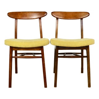 Vintage Yellow Chairs from Hałas, 1970s, Set of 2 For Sale