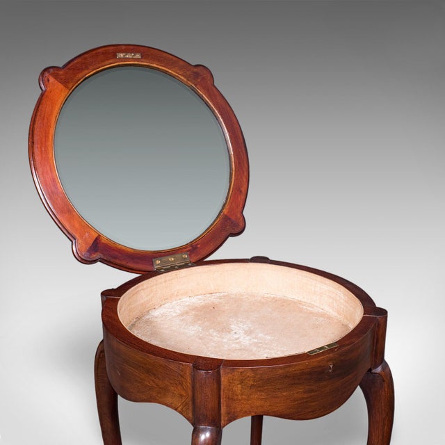 Small Antique Bijouterie Table, English, Glass Display Case, Edwardian, c.1905 For Sale - Image 9 of 12