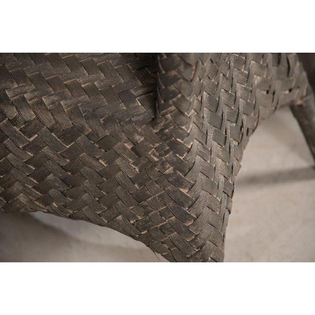 Whitewashed Bamboo Chairs, 1970s, Set of 4 For Sale - Image 10 of 18