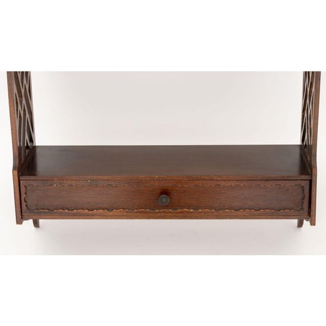 Chippendale Chippendale Style Mahogany Wall-Hanging Shelf For Sale - Image 3 of 8