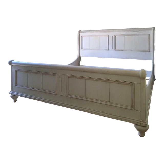 Ethan Allen White Cottage Bed (King) For Sale