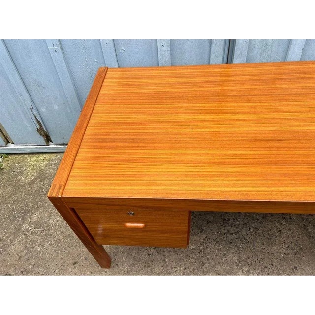 Late 20th Century Mid Century Modern Danish Teak Desk. For Sale - Image 5 of 8