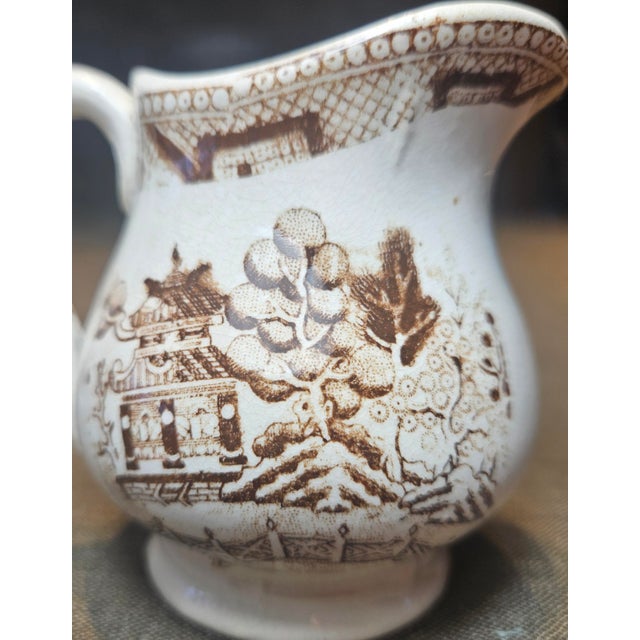 Mid 18th Century English "Willow Tree" Sugar and Creamer For Sale - Image 10 of 14