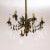 Antique Victorian Brass C-Curve Chandelier With Crystal Rods For Sale In San Francisco - Image 6 of 12