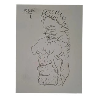 Pablo Picasso, The Taste of Happiness, 1970s, Lithograph For Sale