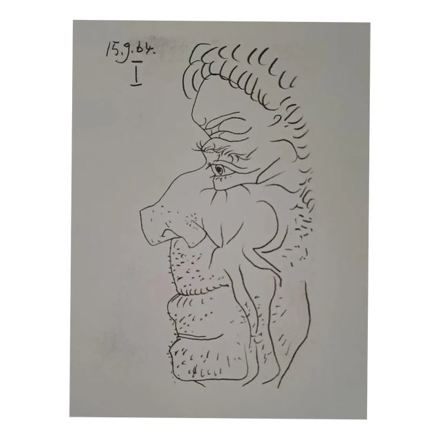 Pablo Picasso, The Taste of Happiness, 1970s, Lithograph For Sale