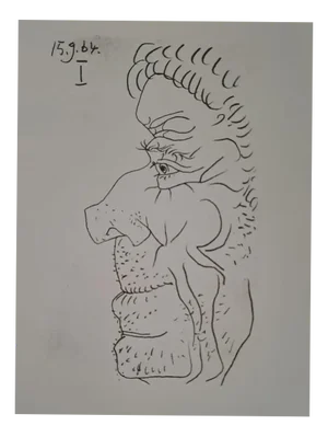 Pablo Picasso, The Taste of Happiness, 1970s, Lithograph