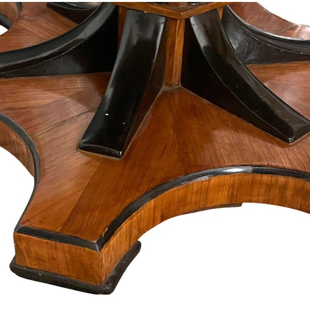 Wood Austrian Biedermeier Revival Sunburst Center Table. Early 20th Century. For Sale - Image 7 of 10
