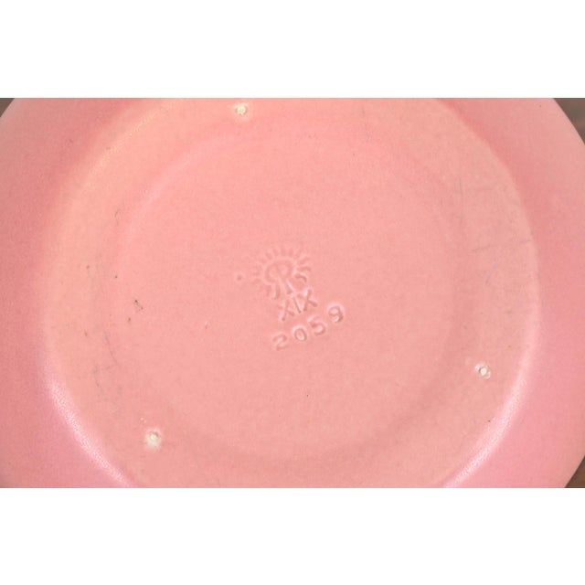 Rookwood Pottery Arts & Crafts Glazed Ceramic Pink Handled Bowl or Ashtray, 1919 For Sale - Image 9 of 11
