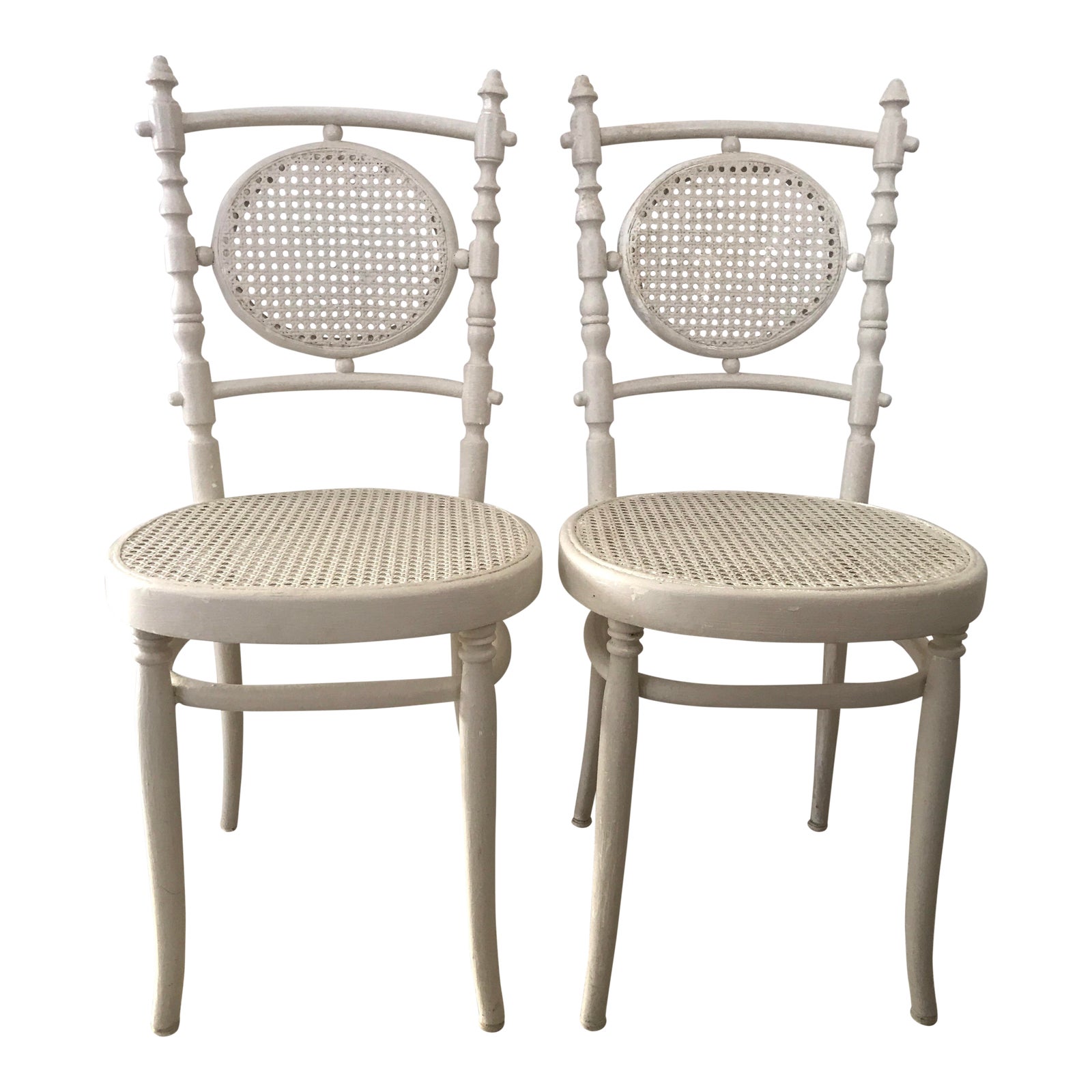 Antique 1913 Fischel Bentwood French Bistro Chairs a Pair Chairish