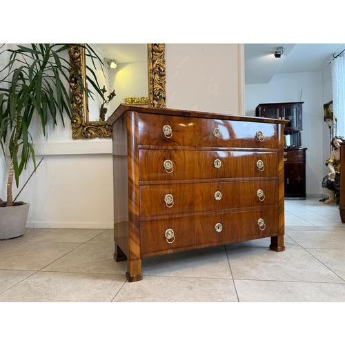 Biedermeier Chest of Drawers in Walnut For Sale - Image 5 of 18