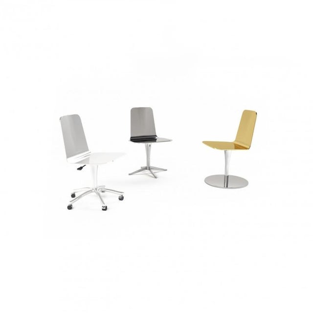 Luwan Swivel Chair in Powder-Coated Aluminum by Altreforme For Sale - Image 6 of 8