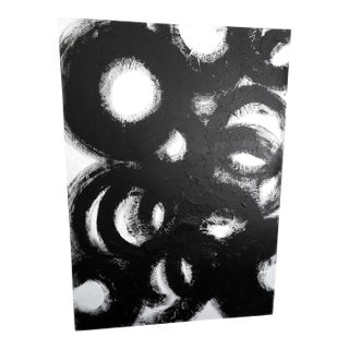 Large-Scale 1980s Abstract Mixed-Media Painting "Trap 17" by Cat Conner For Sale