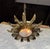 Spanish Spanish Gilt-Metal 1950's Sunburst Ceiling Fixture For Sale - Image 3 of 11