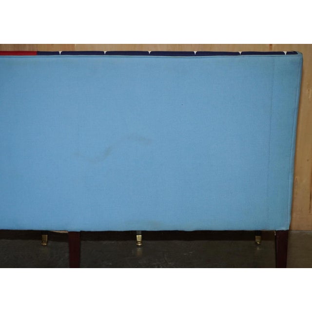 Antique Georgian Sofa Upholstered with American Flag Stars & Stripes, USA, 1820s For Sale - Image 16 of 18