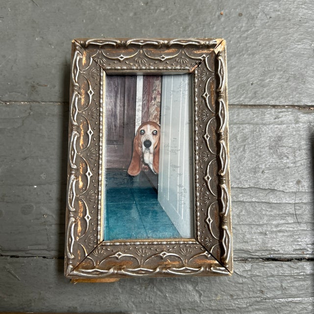 1980s Vintage Collection of Five Miniature Picture Frames- Set of 5 For Sale - Image 5 of 8