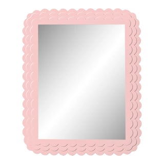 Fleur Home Carnival Krewe Rectangle Mirror in Authentic Pink, 30x40 For Sale