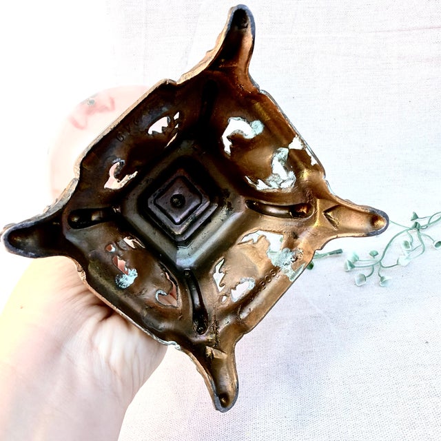 Hand-Painted Oil Lamp with Ribbons, 1970s For Sale - Image 10 of 14
