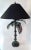 Mid 20th Century Mid 20th Century Table Lamp in Shape of Palm Tree with Art Glass Disks and Metal Metal Fronds For Sale - Image 5 of 10