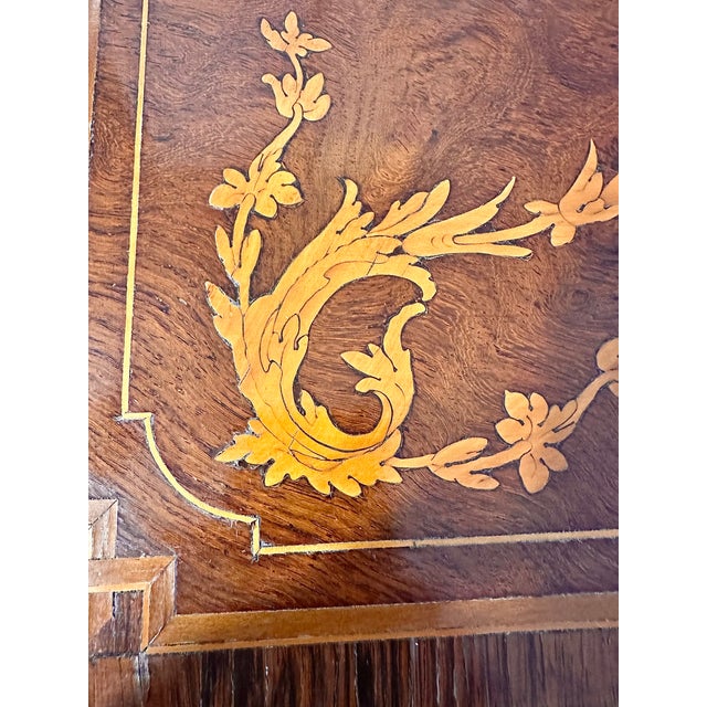 18th-Century Italian Wooden Inlay Dresser For Sale - Image 15 of 17