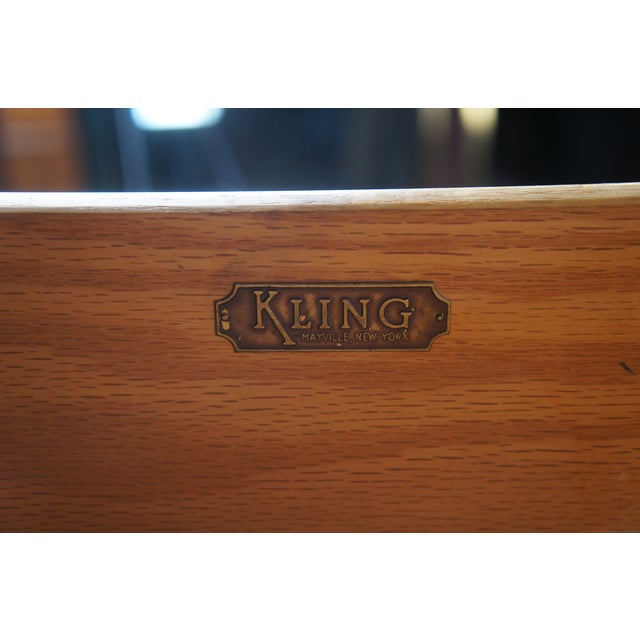 Early 20th Century Kling Olde Orchard Maple Colonial Chippendale Tallboy Dresser Chest of Drawers For Sale - Image 6 of 11