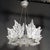 Off-white Mid-Century "Champs Élysées" Frosted Crystal Chandelier Signed René Lalique For Sale - Image 8 of 18