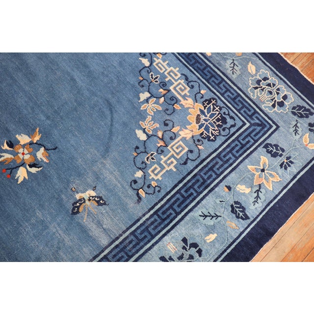 Early 20th Century Zabihi Collection Chinese Peking Room Rug - 9'1" x 11'8" For Sale - Image 9 of 11