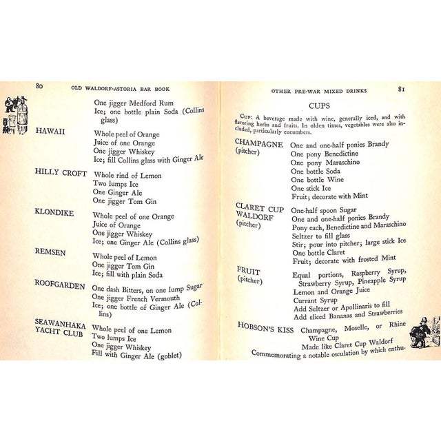 "The Old Waldorf-Astoria Bar Book With Amendments Due to Repeal of the XVIIIth" 1935 Crockett, Albert Stevens For Sale - Image 10 of 11