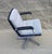 Wool and Leather Office Chair, 1970s For Sale - Image 4 of 8