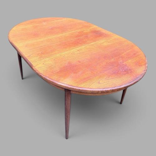 Wood Mid-Century Oval Extending Teak Dining Table from G-Plan For Sale - Image 7 of 9