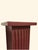 This is a decorative English style column in burgundy color, designed to place decorations and enhance the elegance of any...